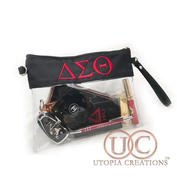 ΔΣΘ Stadium-Approved Clear Crossbody Bag