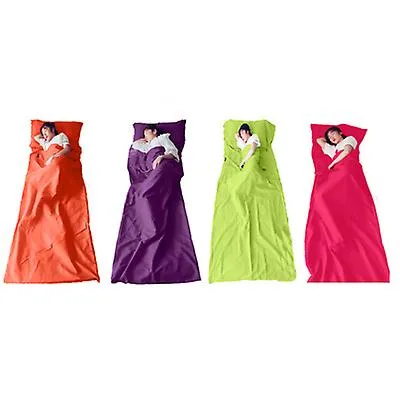 115*210cm gem green Household anti dirty sleeping bag, portable liner, ultra-light hotel travel sleeping bag AZ21677