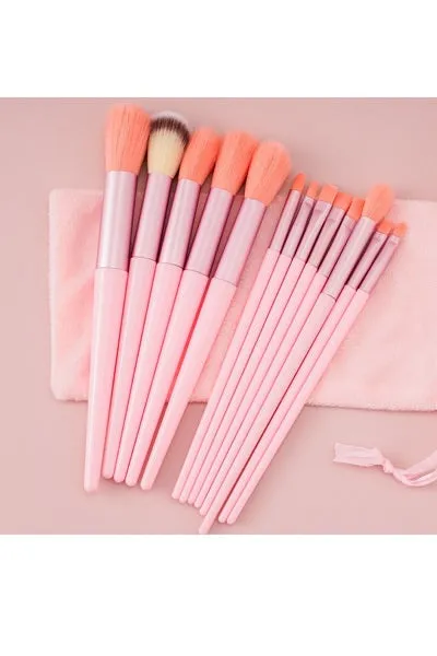 13 PCS Makeup Brush Set w Storage Bag