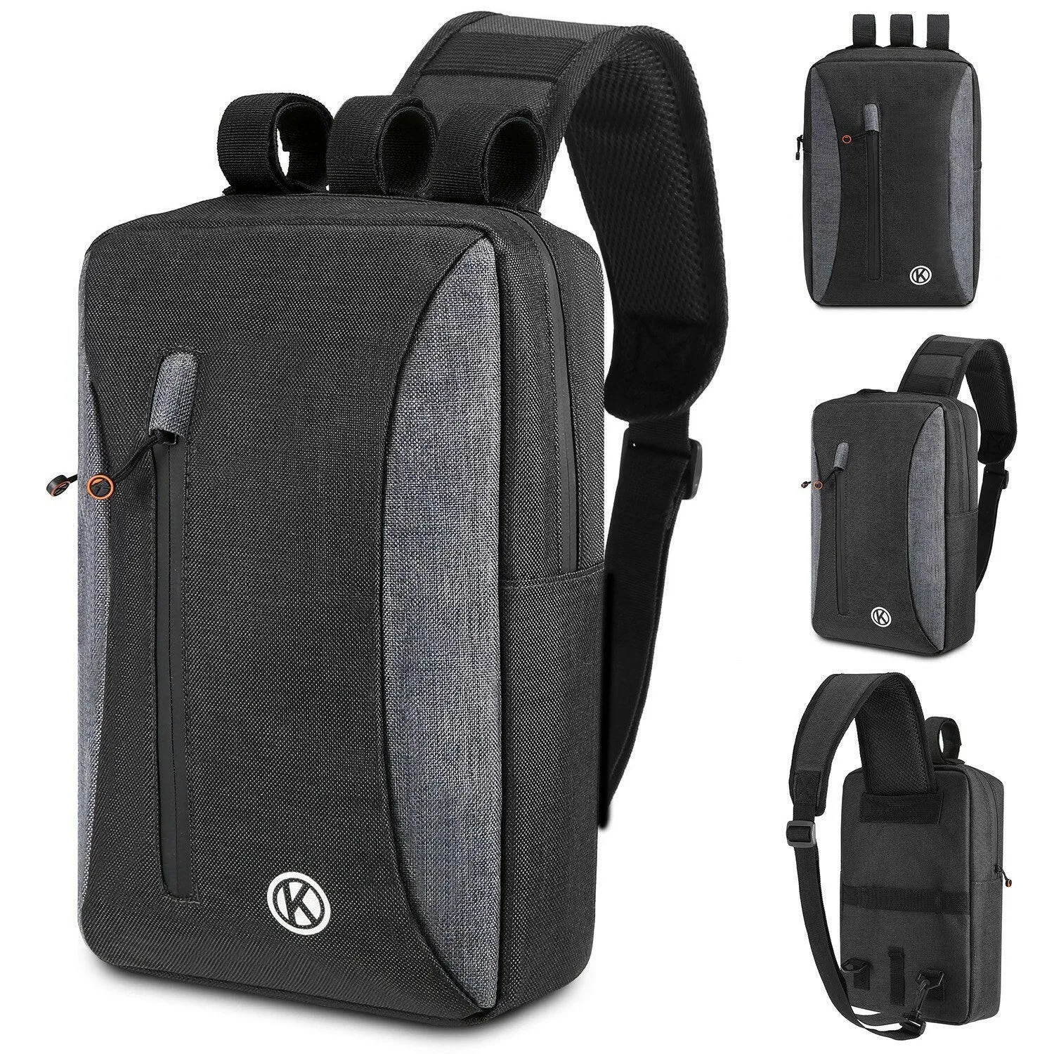 2-in-1 Bicycle Trunk Bag Casual Chest Sling Pack Bag Cycling Bike Rear Rack Carrier Bag Pannier