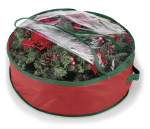 30 Inch Wreath Bag with Clear Top