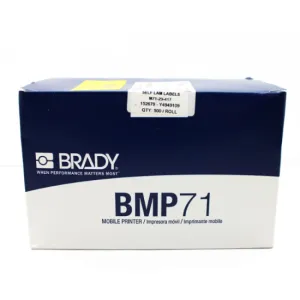 500 Roll of Brady 1.5"H x .5"W Clear Self-Laminating Vinyl Wire Wraps M71-29-417