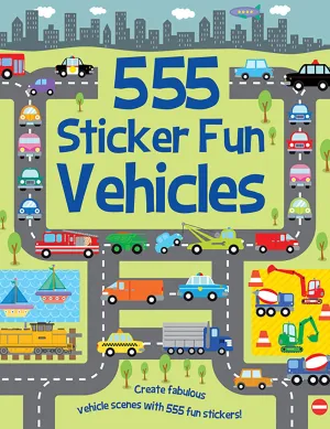 555 Sticker Fun Vehicles Book