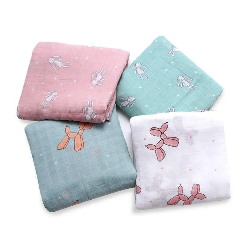 70% Bamboo 30% Cotton Baby Swaddle Wraps