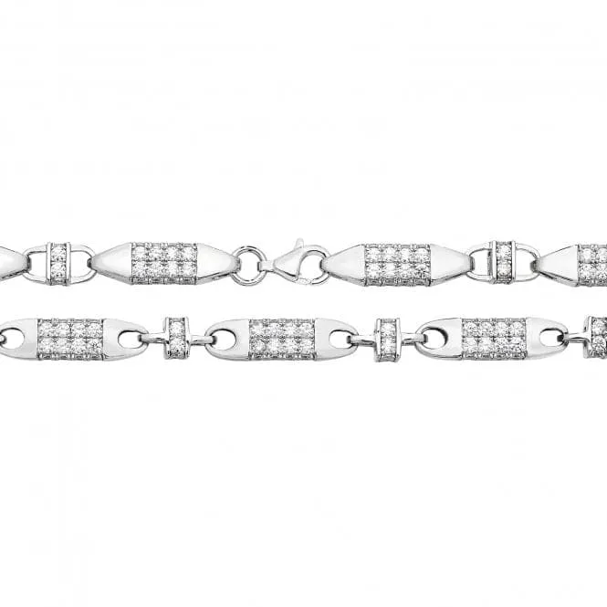 Acotis Silver Chain Zirconia Block G1121CZ