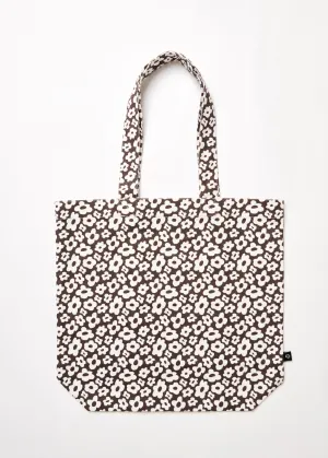 AFENDS Unisex Alohaz - Floral Tote Bag - Coffee