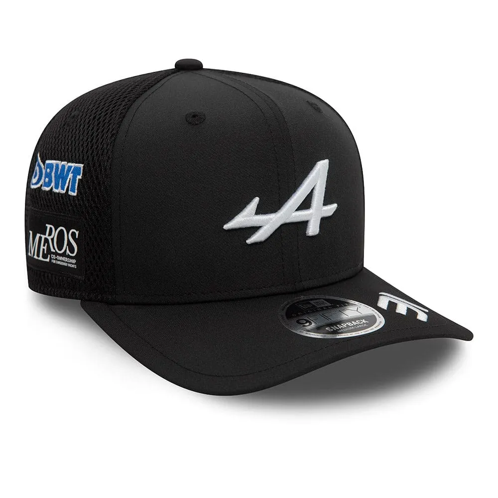 Alpine Racing F1 2024 New Era 9Fifty Esteban Ocon Team Hat - Black