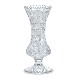 American Brilliant Period Cut Glass Vase