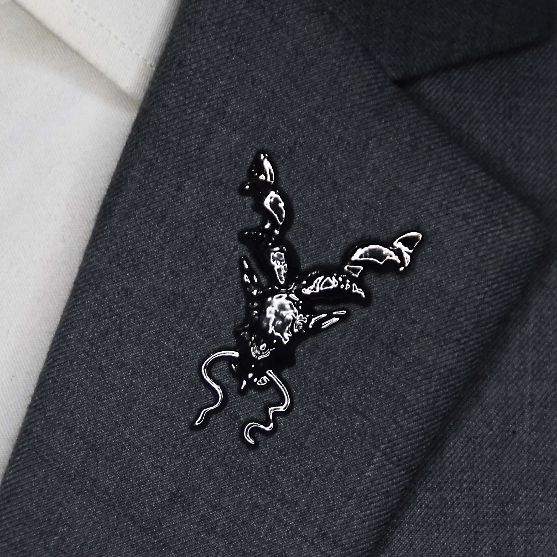 Antique Markhor – Gunmetal Lapel Pins