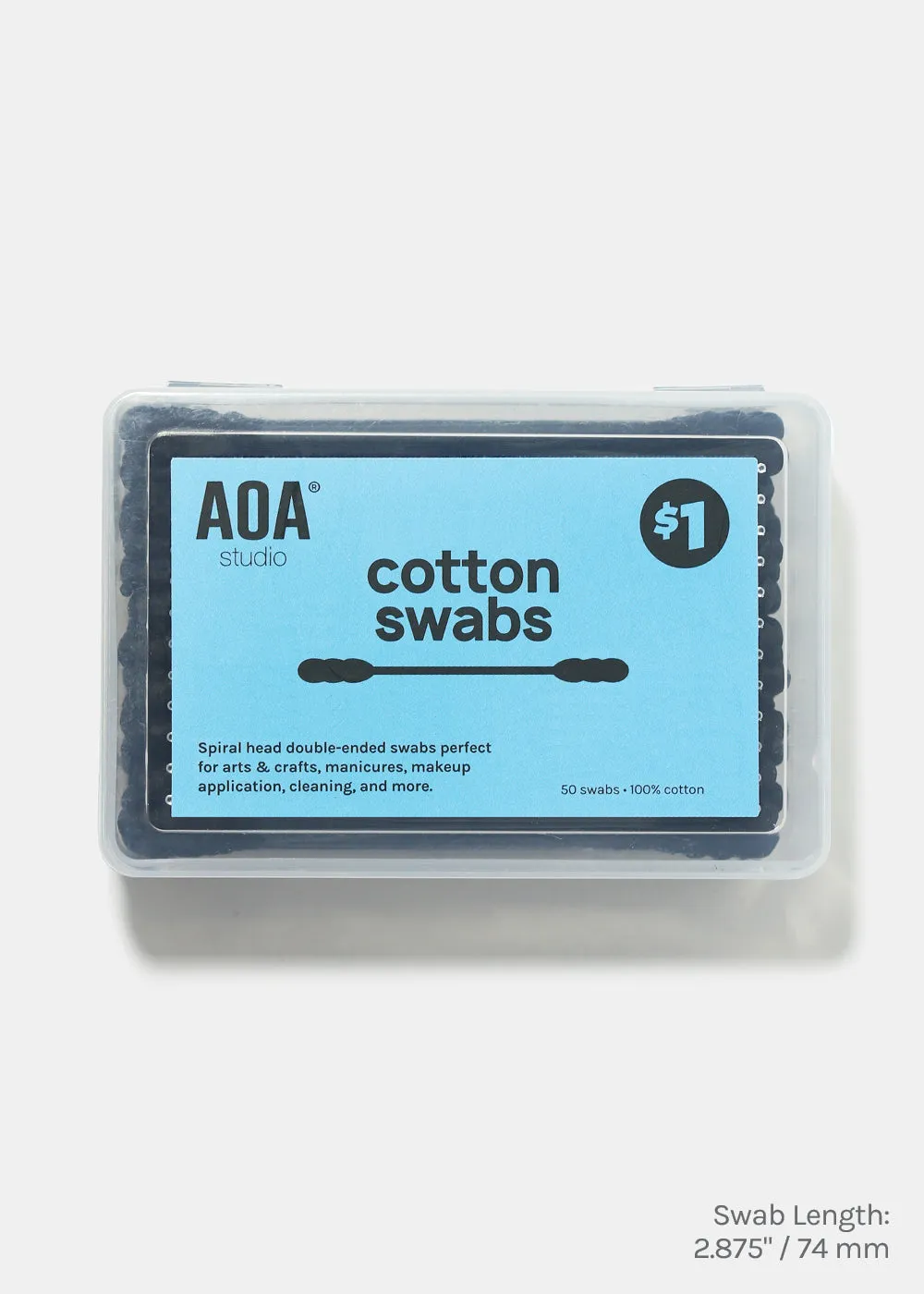 AOA Spiral Tip Cotton Swabs