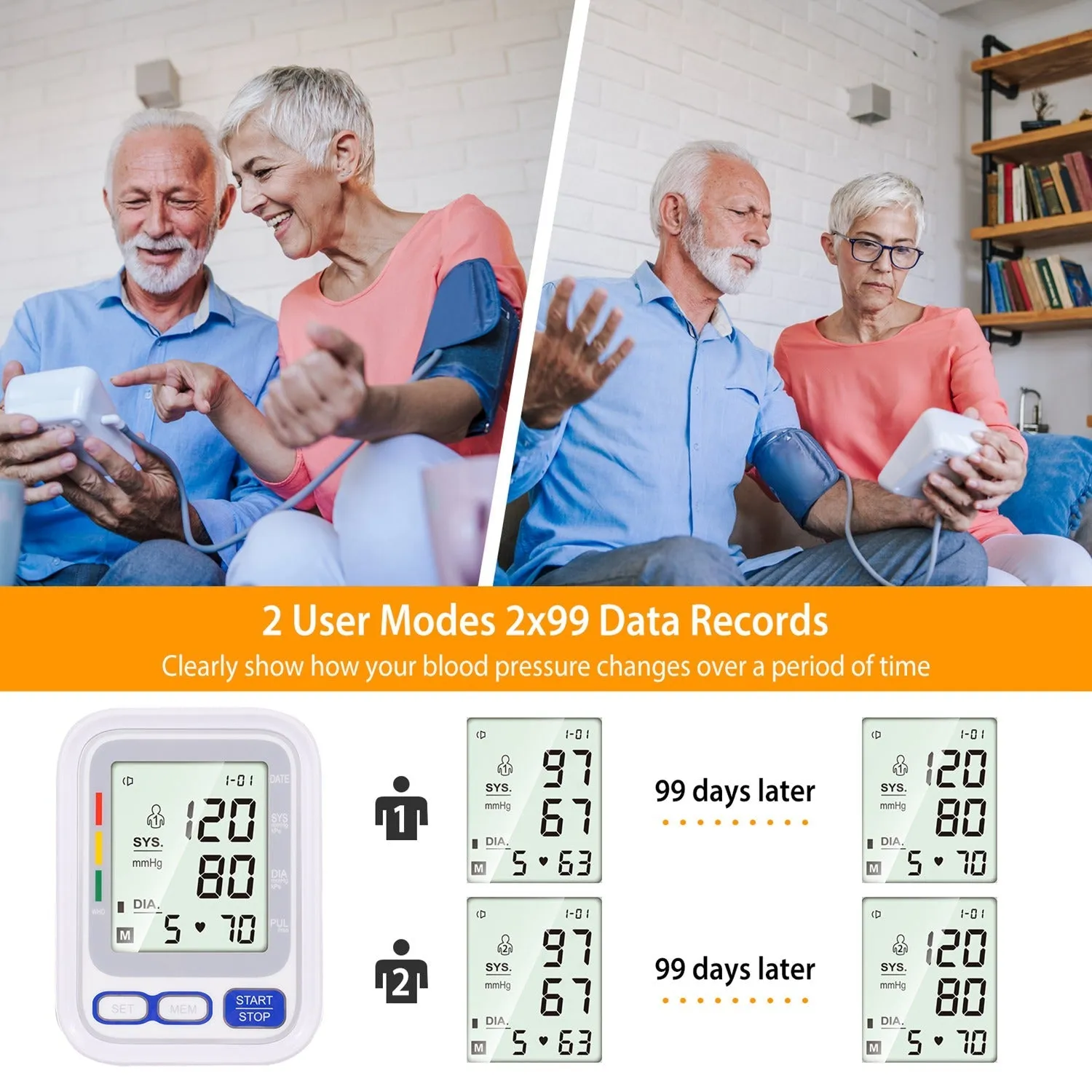 Automatic Arm Blood Pressure Monitor Digital