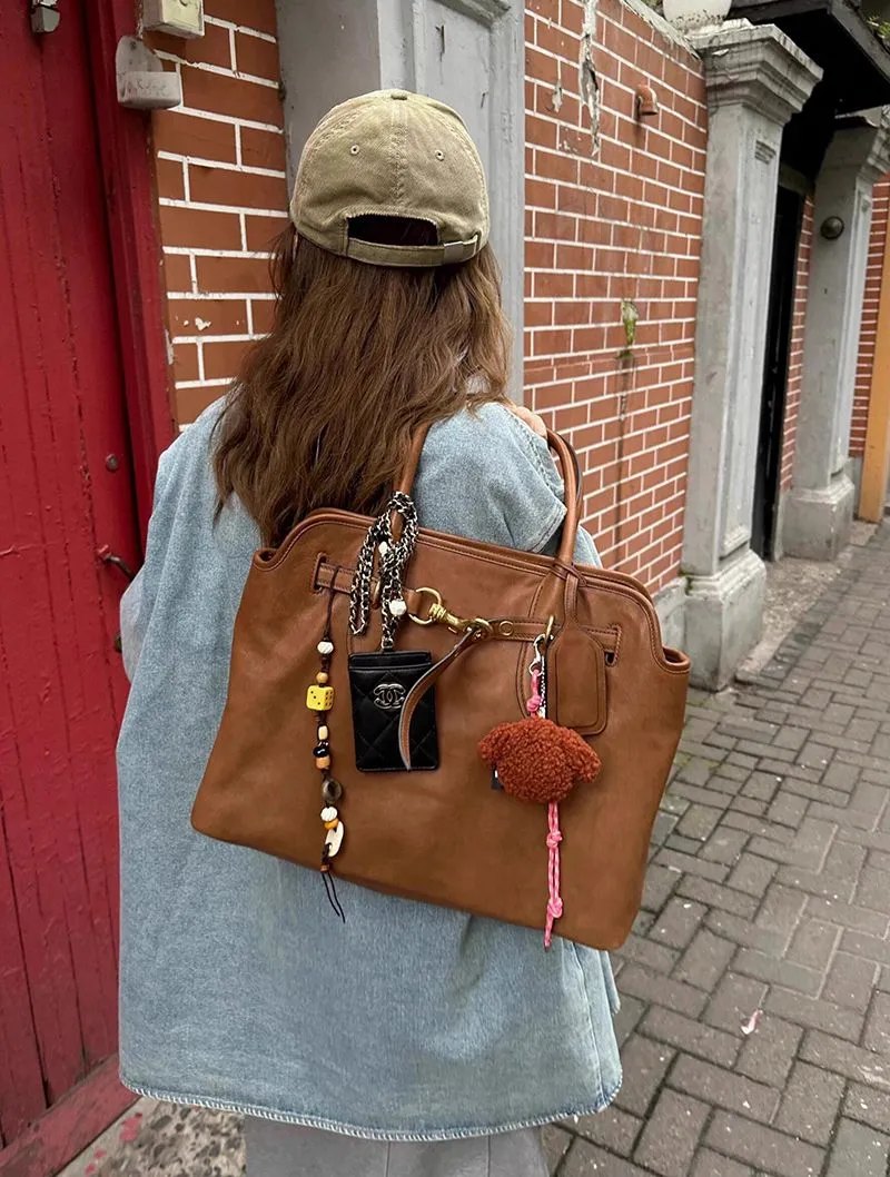 Aventure Large The Brown Leather Tote Bag