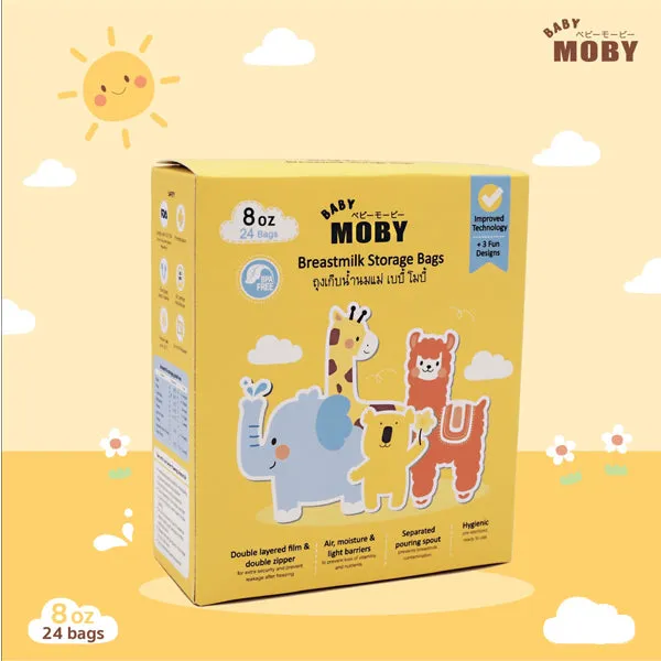 Baby Moby 8oz Breastmilk Storage Bags 24ct