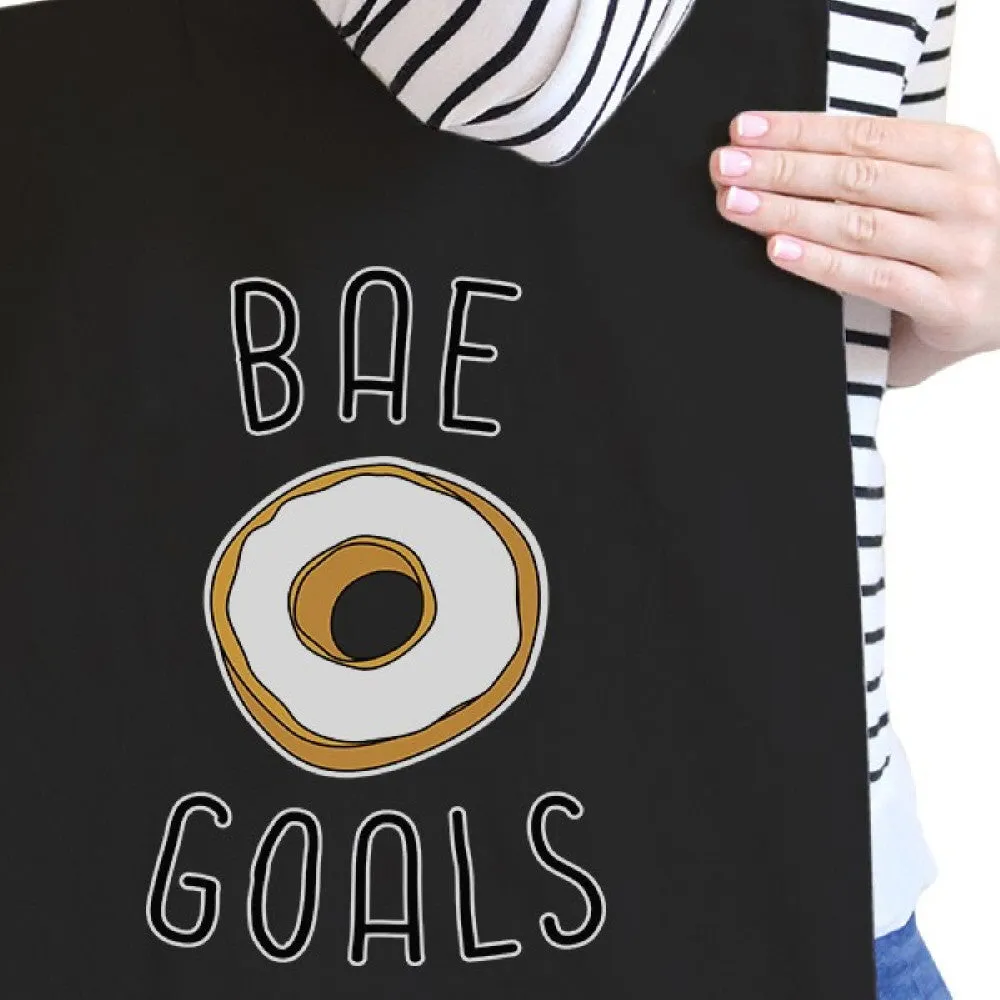 Bae Goals Black Cotton Eco Bag Cute Graphic Birthday Gifts For Him