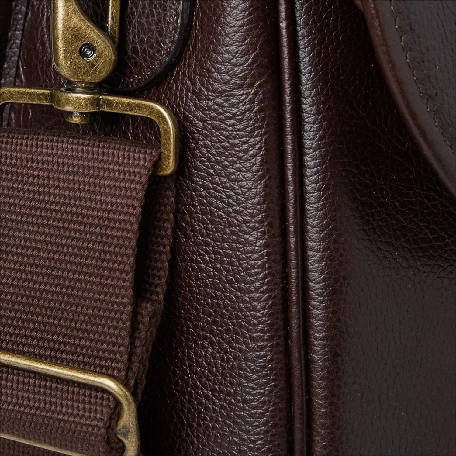 Barbour Briefcase - Dark Brown Leather - UBA0011BR91