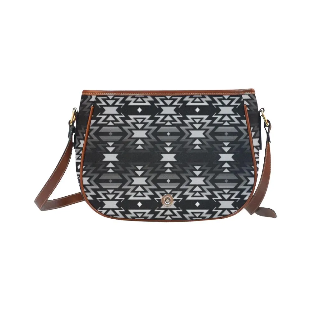 Black Fire Black and Gray Saddle Bag/Small