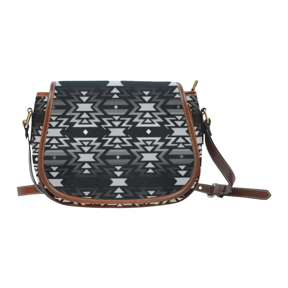 Black Fire Black and Gray Saddle Bag/Small