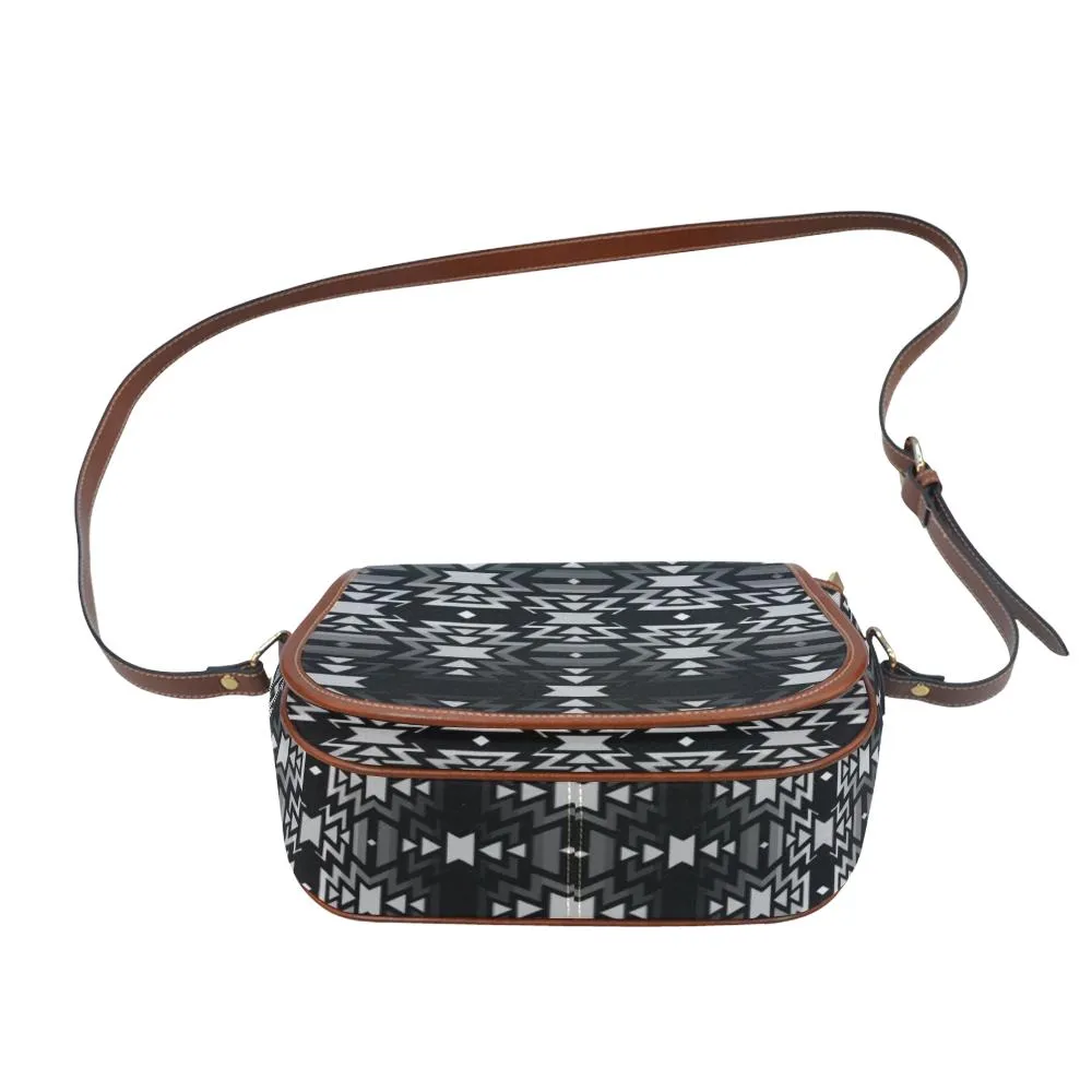 Black Fire Black and Gray Saddle Bag/Small