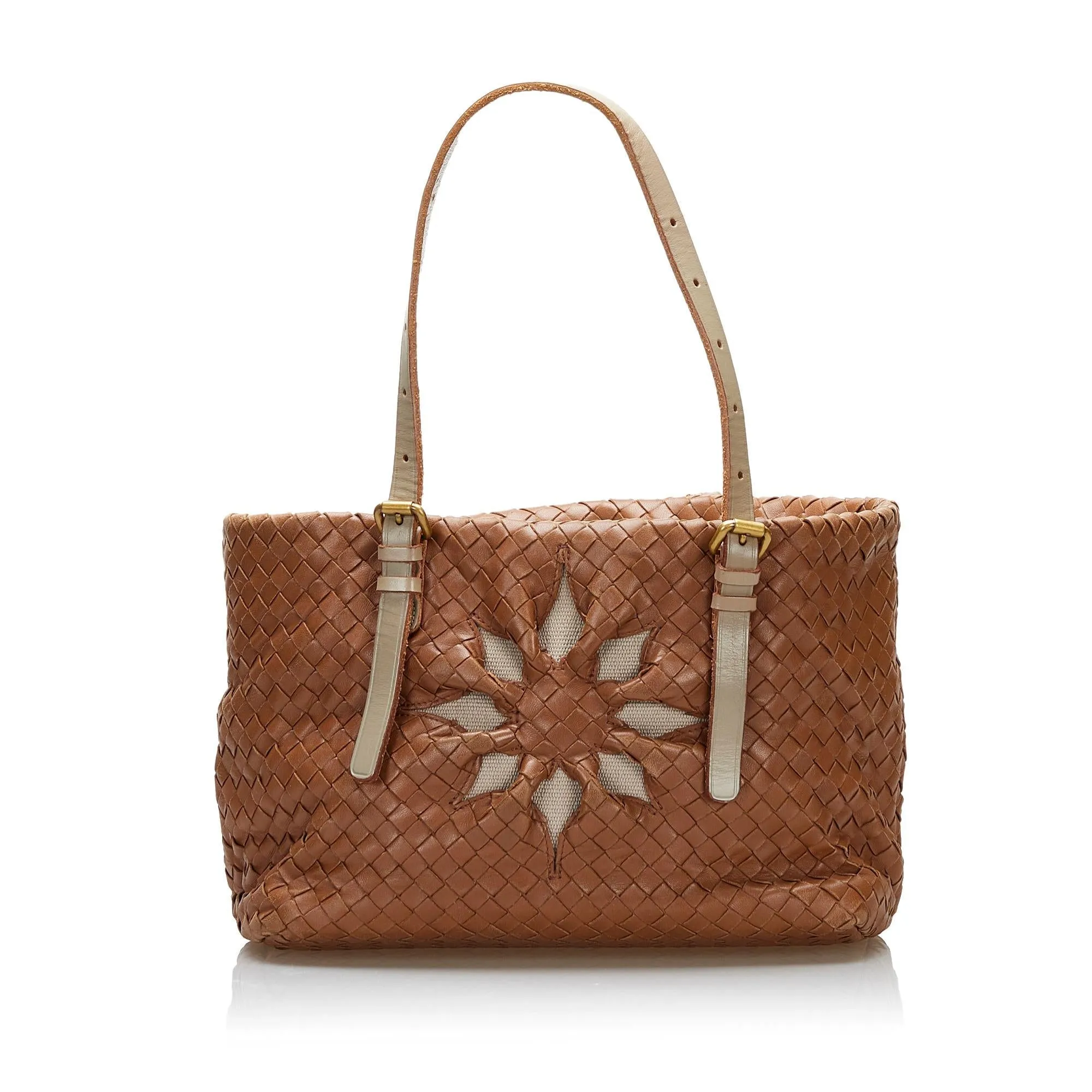 Bottega Veneta Intrecciato Flower Tote (SHG-iifMpY)