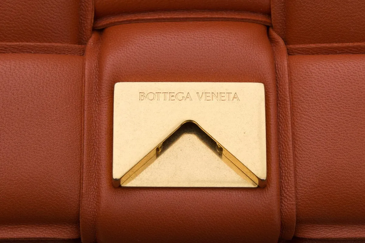 Bottega Veneta Orange Charlotte Padded Handbag