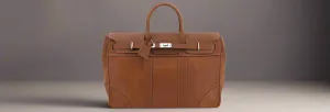 Brunello Cucinelli men's brown leather TRAVEL BAG ITALY