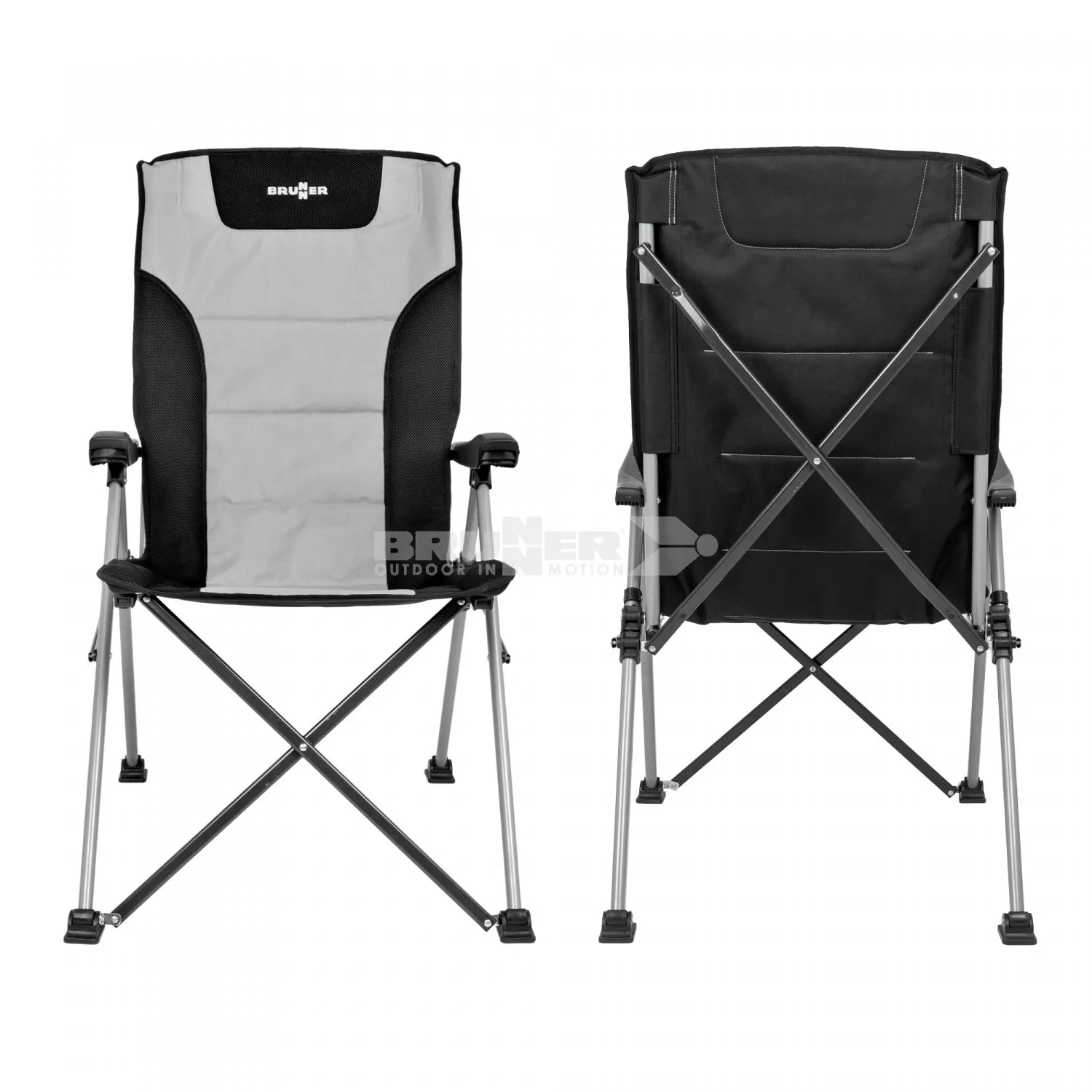 Brunner Raptor Highback Camping Chair Grey