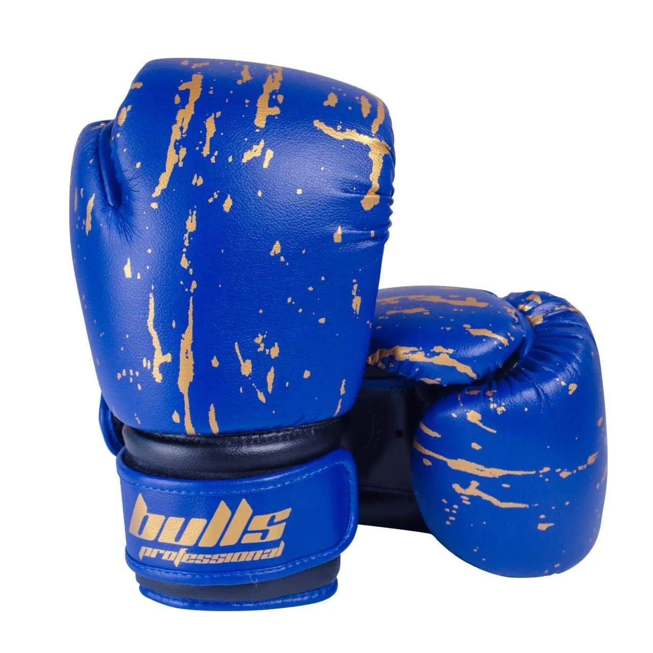 Bulls Professional Action Boxing Gloves - Blue/Black