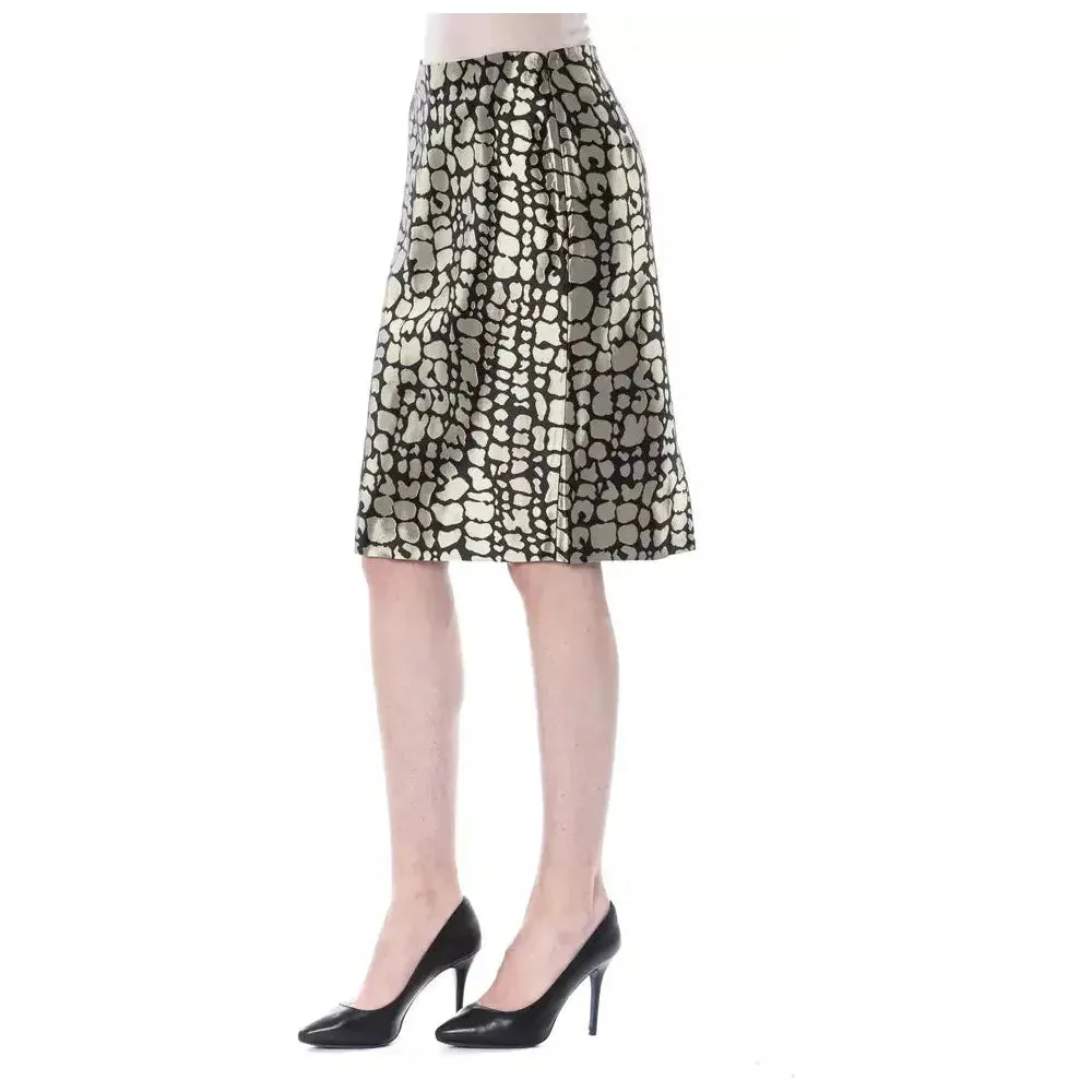 BYBLOS Gold Viscose Women Skirt