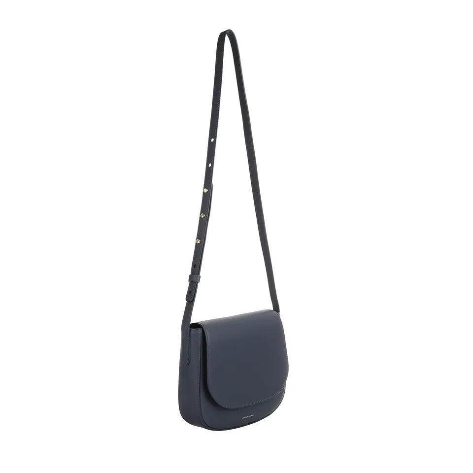 Calf Leather Crossbody Saddle Bag