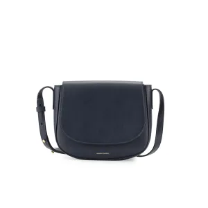 Calf Leather Crossbody Saddle Bag