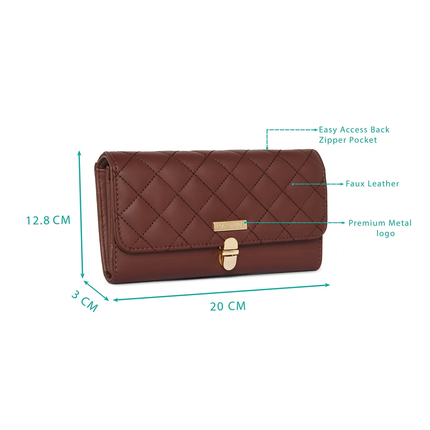 Caprese Sia Flap Wallet Medium Burgundy