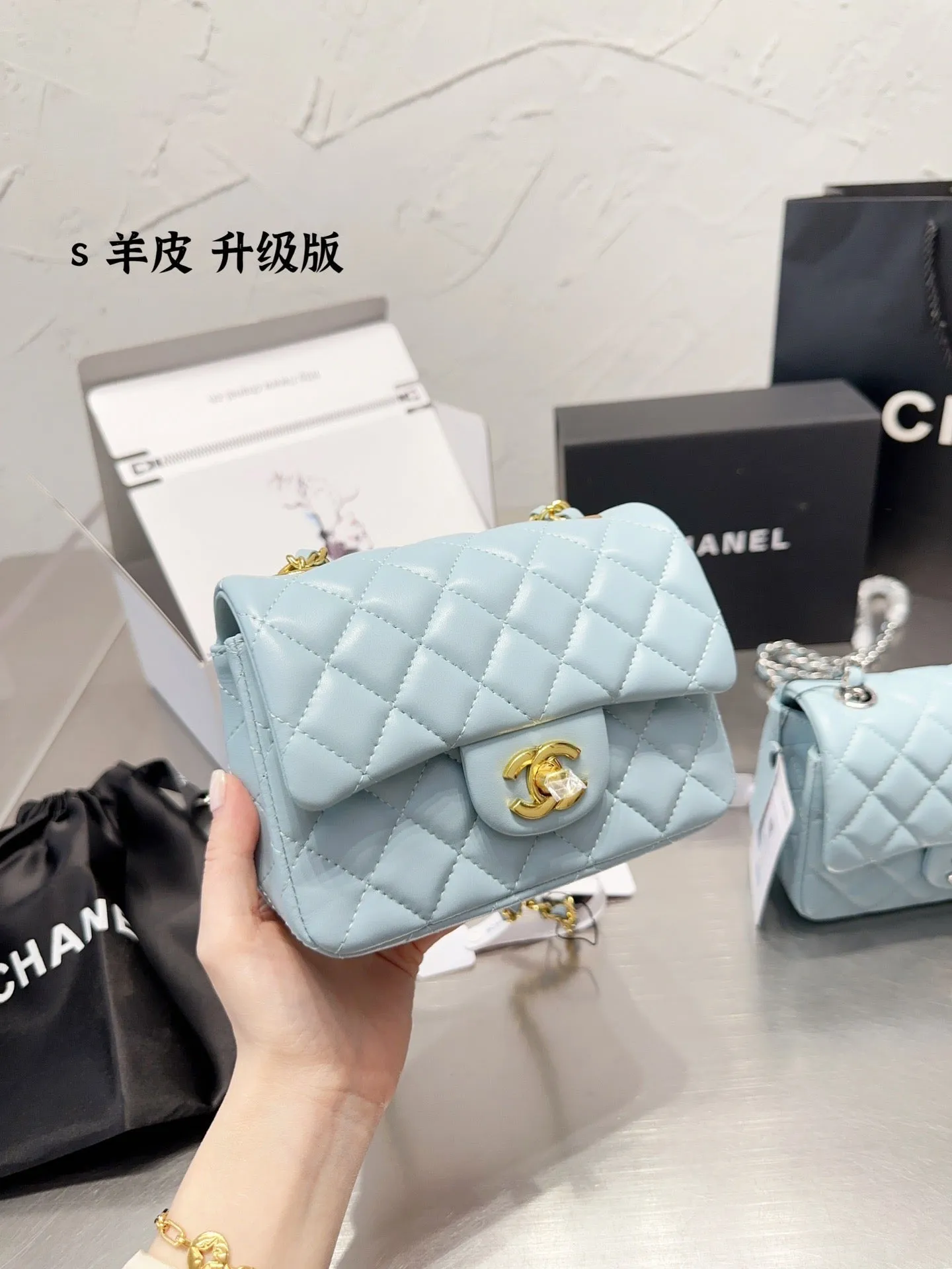 CC706 Mini Flap Bag / 5.3 × 6.6 × 3.1 in