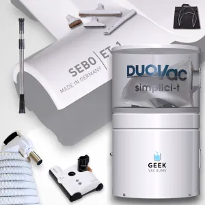 Central Vacuum Unit Kit Sebo Powerhead GVac Lite