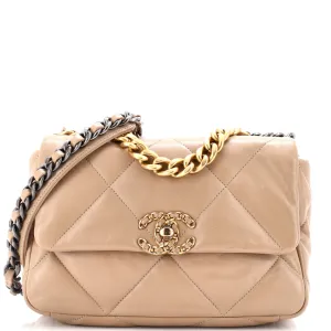 CHANEL 19 Flap Bag Quilted Leather Medium