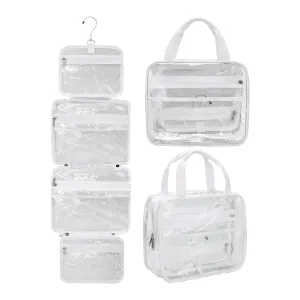 Clear Travel Toiletry Bag with Detachable TSA Approved