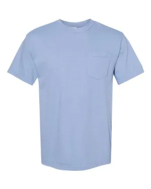 Comfort Colors Garment-Dyed Heavyweight Pocket T-Shirt 6030 Washed Denim