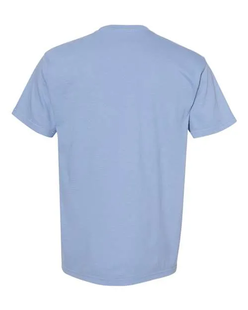 Comfort Colors Garment-Dyed Heavyweight Pocket T-Shirt 6030 Washed Denim