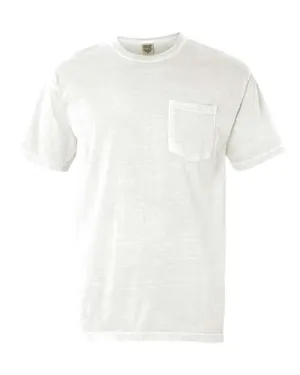 Comfort Colors Garment-Dyed Heavyweight Pocket T-Shirt 6030 White