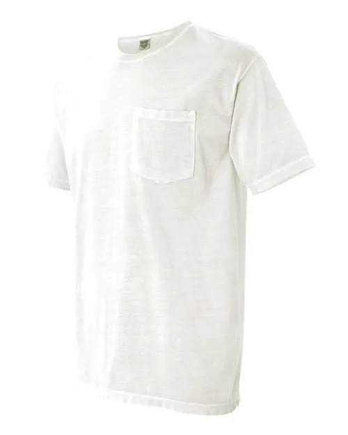 Comfort Colors Garment-Dyed Heavyweight Pocket T-Shirt 6030 White