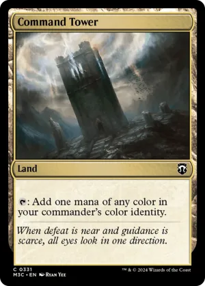 Command Tower (Ripple Foil) [Modern Horizons 3 Commander]