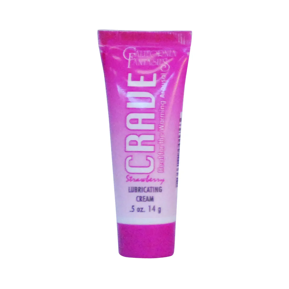 Crave Warming Lubricanting Cream Strawberry Flavored 0.5 Oz Tube