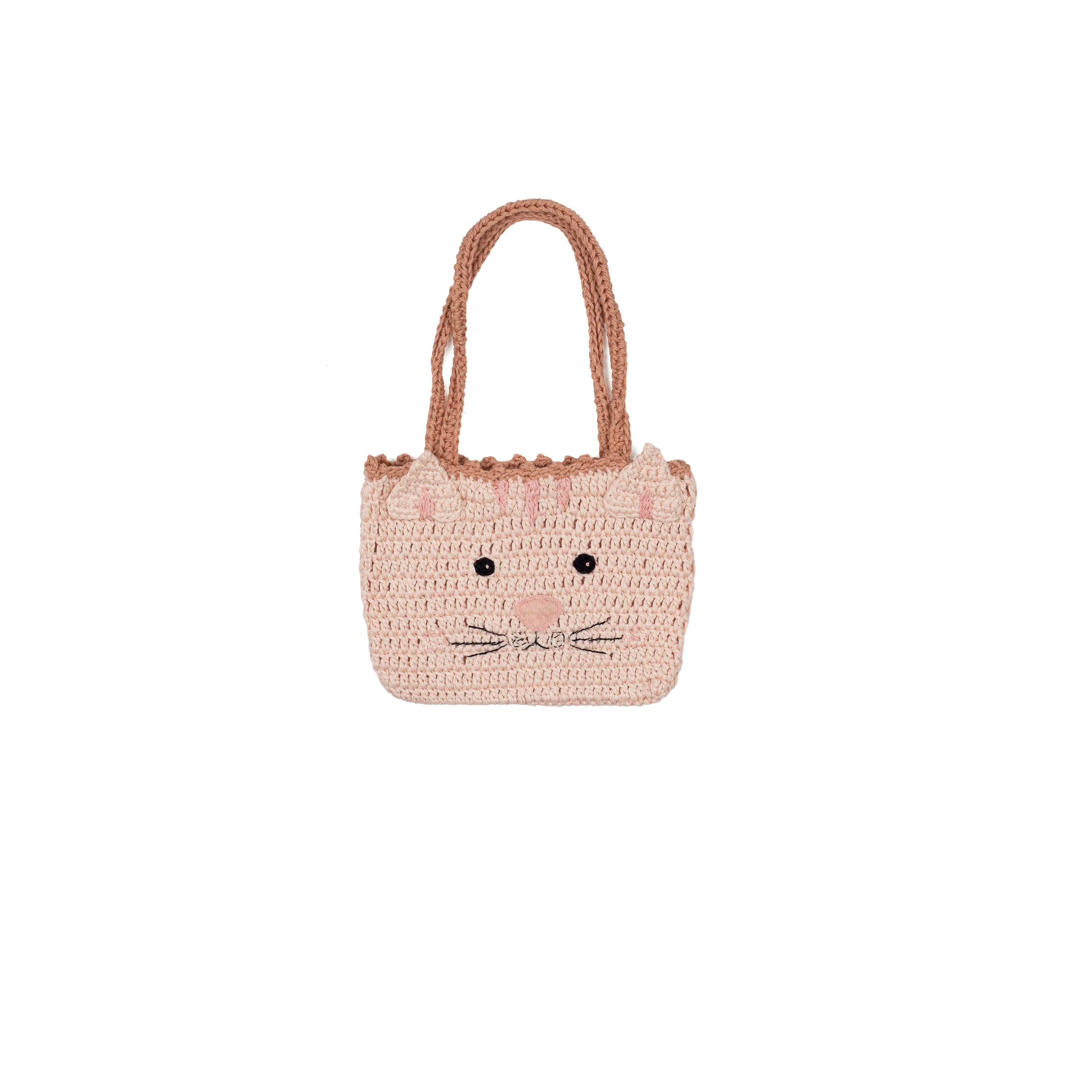 Crochet Kitty Purse - Pink