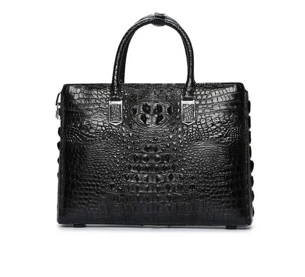 Crocodile Leather Briefcase Laptop  Bag