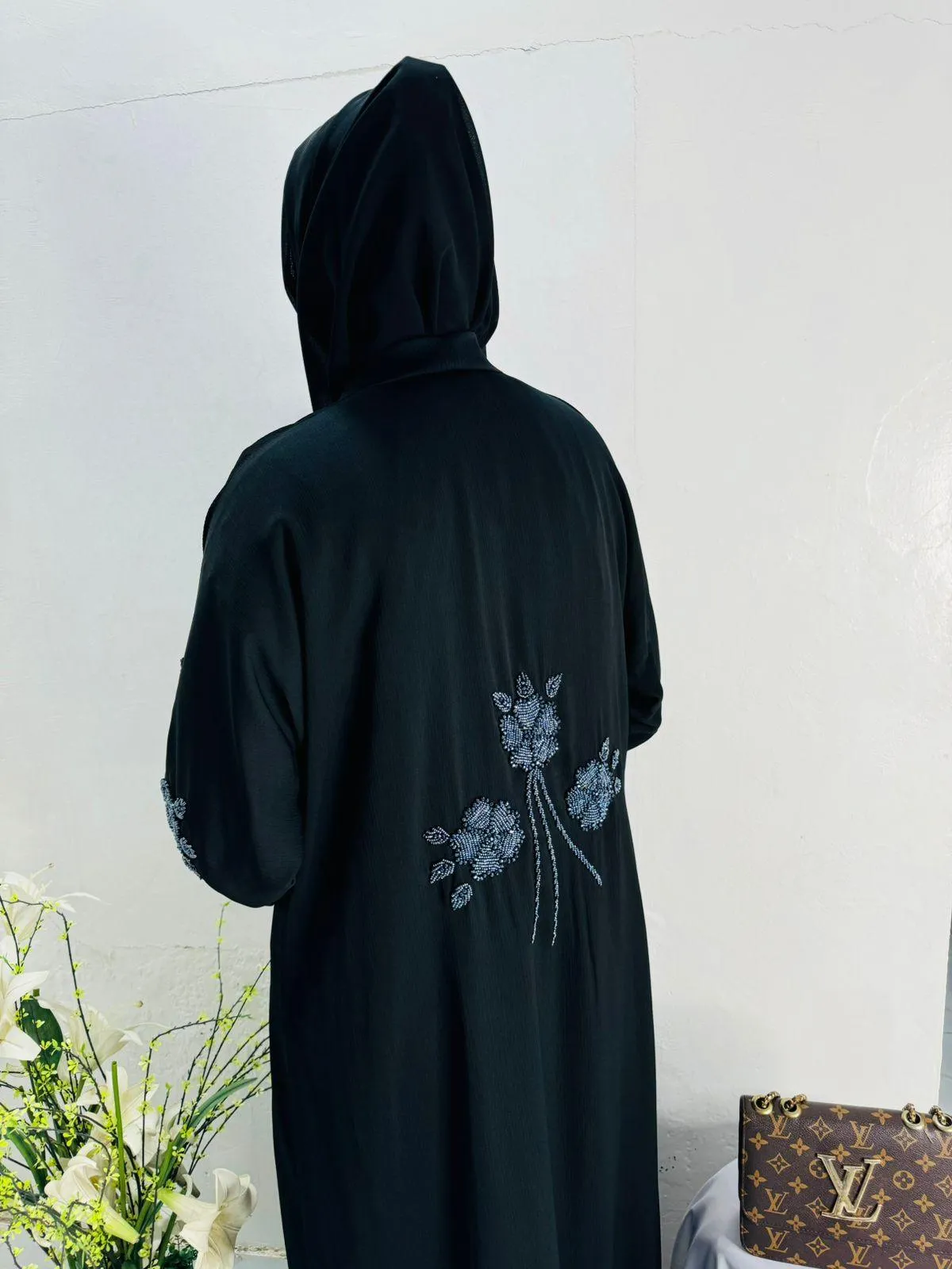 Cutdana Work Abaya Design 12