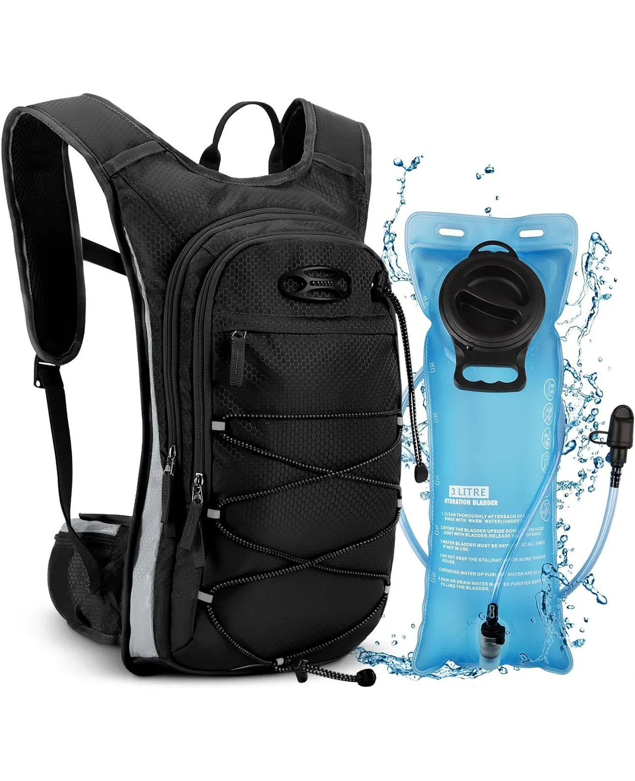 CVLIFE 3L Hydration Backpack, Insulated Water Backpack - Global