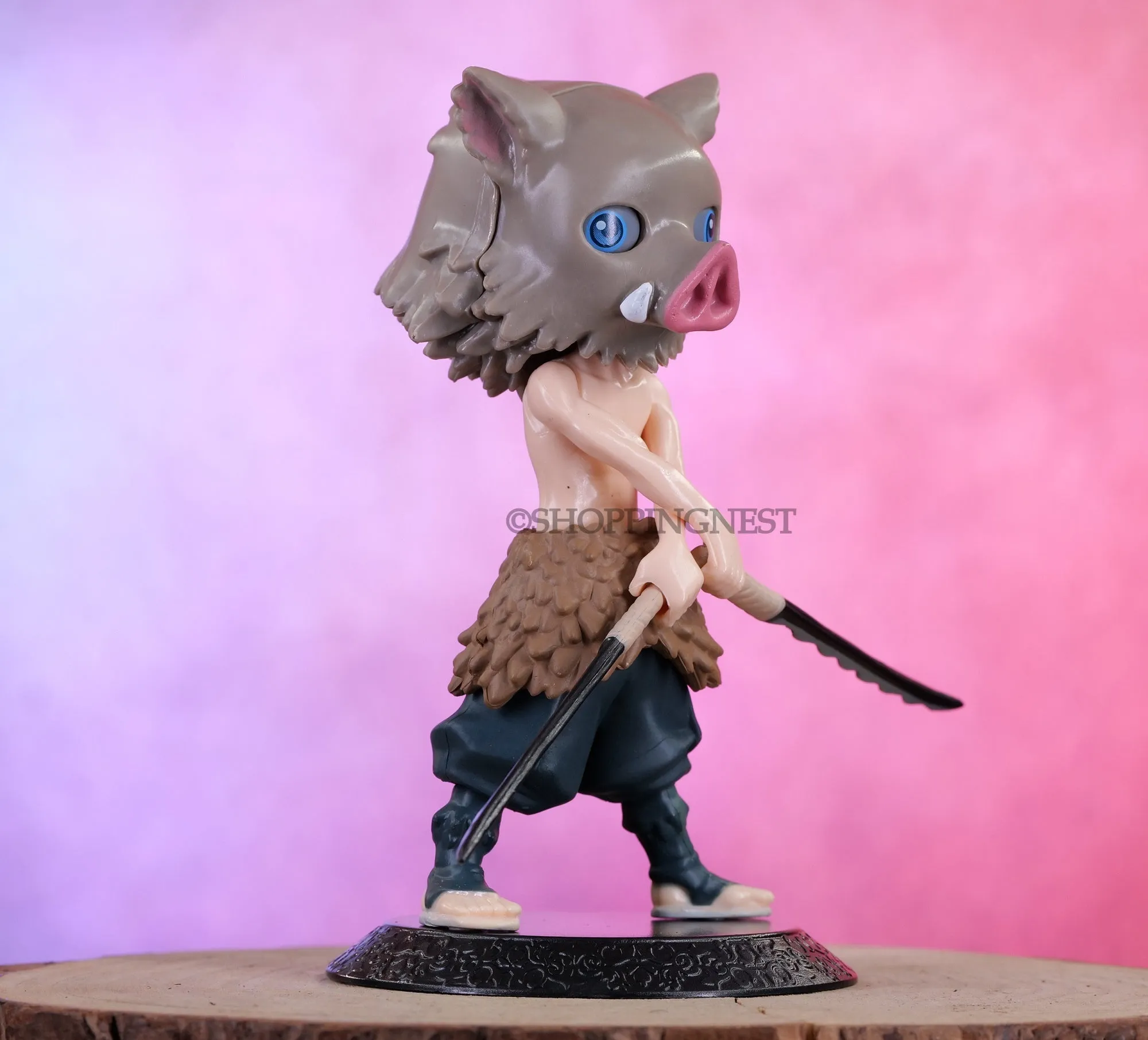 Demon Slayer Inosuke Hashibira Chibi Action Figure PVC Anime Figurine | 7.5 Cms |