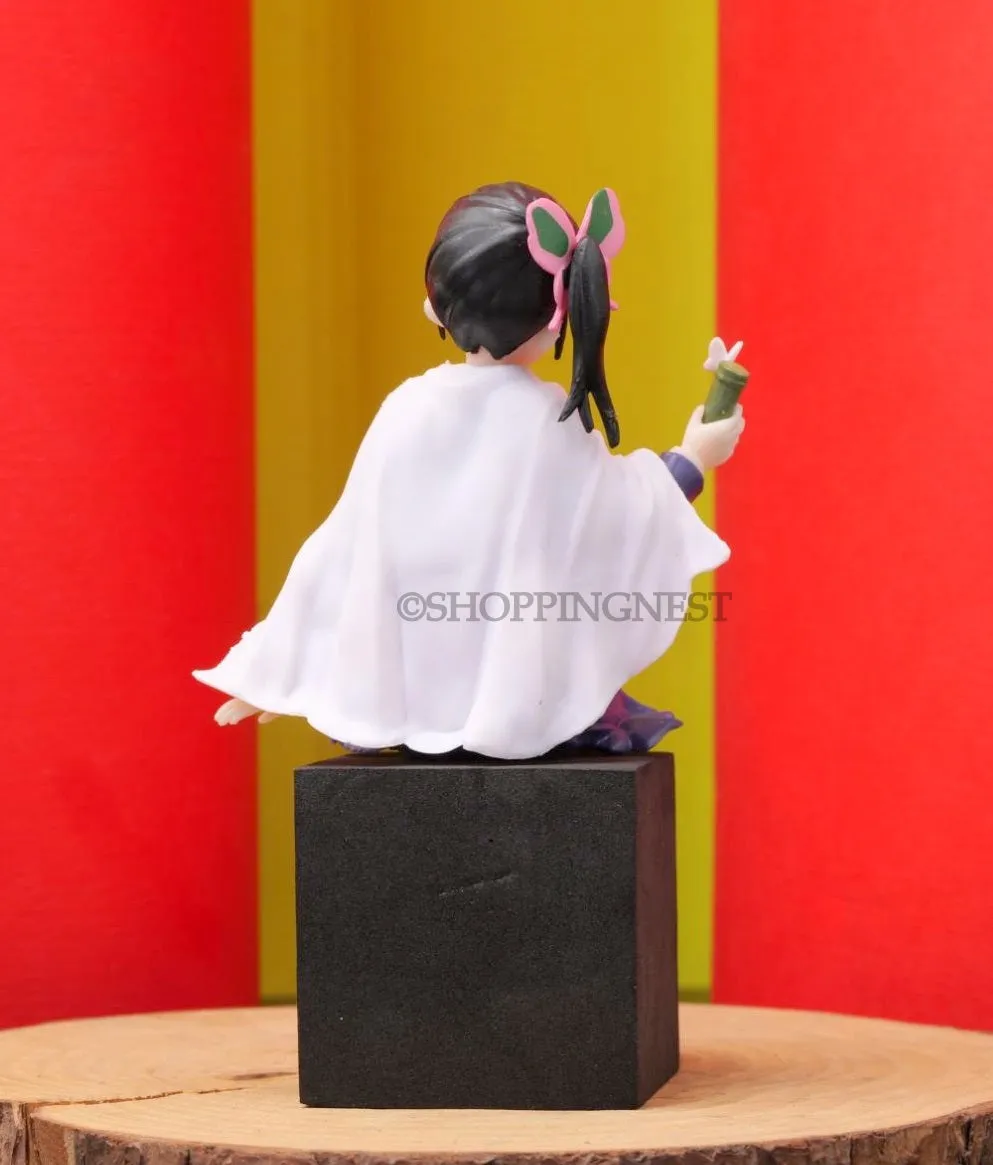 Demon Slayer  Kanao Tsuyuri Perching Sitting Eating Action Figure | 13.5 CM  |