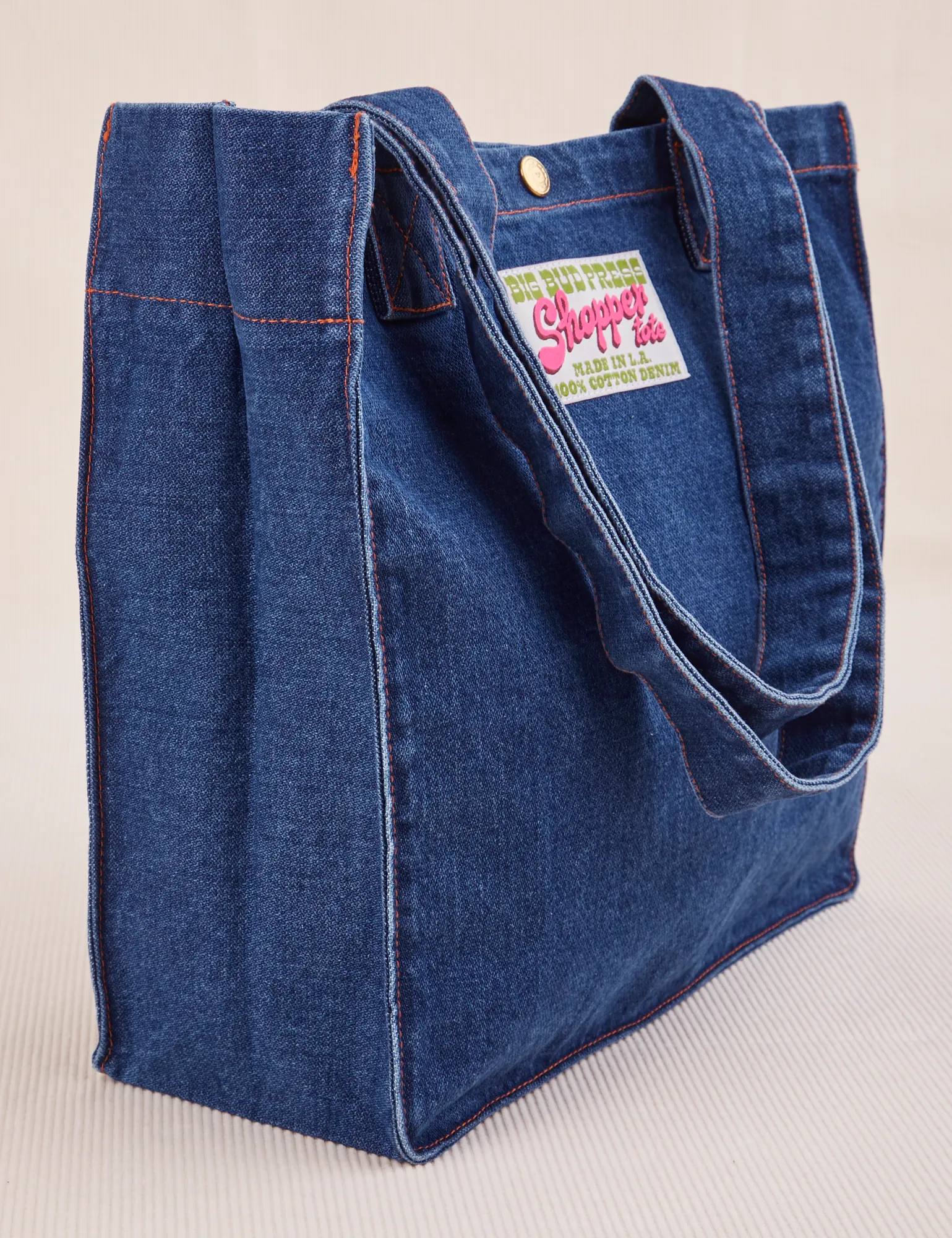 Denim Shopper Tote Bag