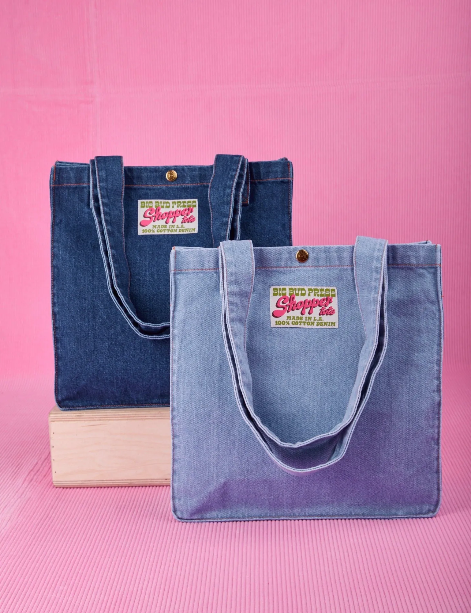 Denim Shopper Tote Bag