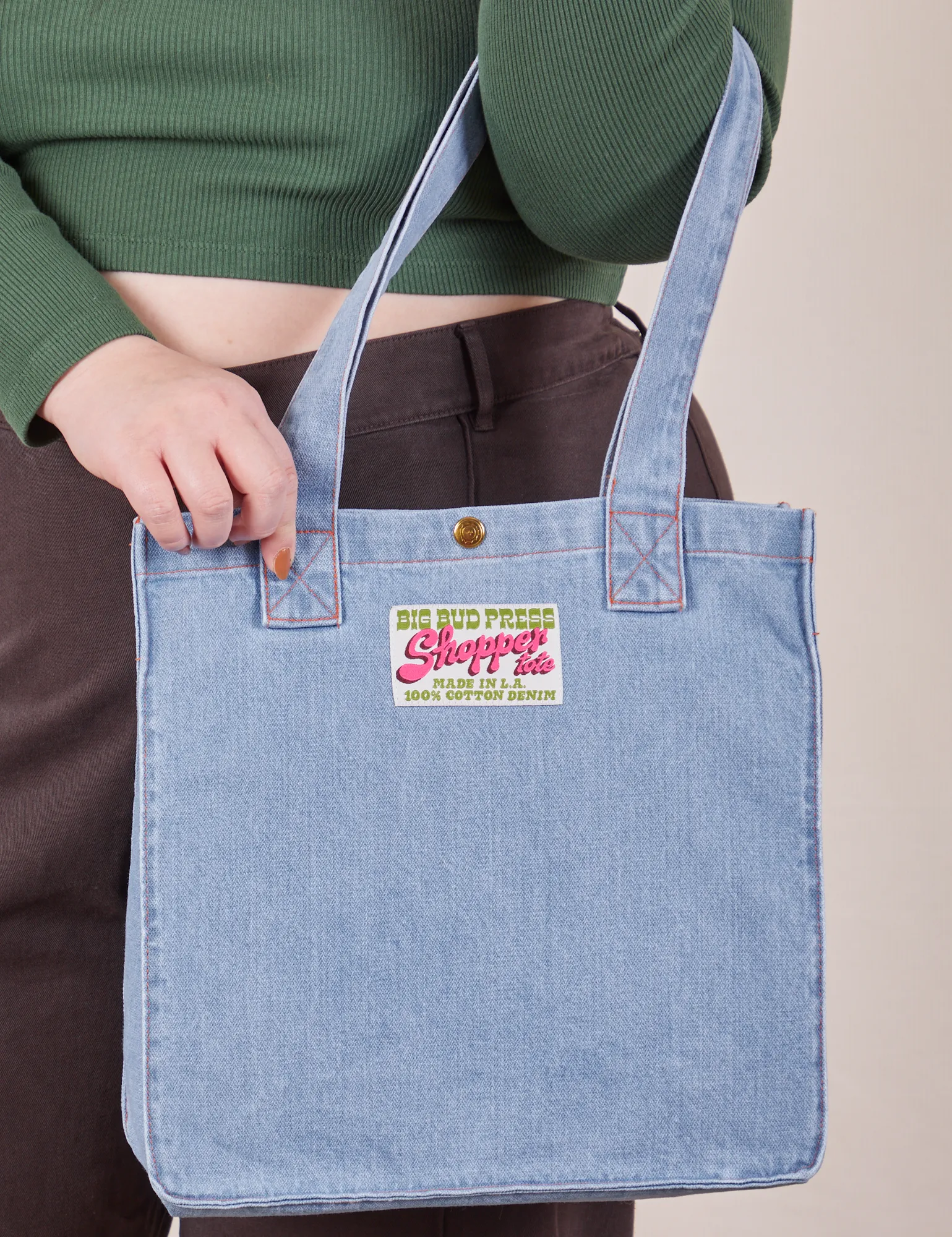 Denim Shopper Tote Bag